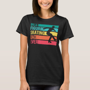Mens Vintage Best Figure Skating Dad Ever Fatheru2 T-Shirt