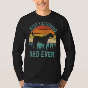 Mens Vintage Best Foxhound Dad Ever Father's Day T-Shirt