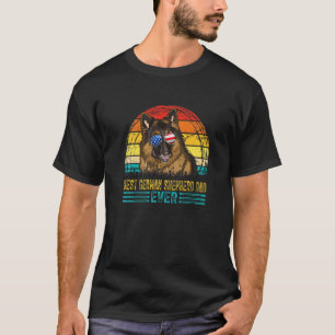 Mens Vintage Best German Shepherd Dad Ever Men Fat T-Shirt