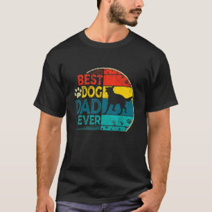 Mens Vintage Best German Shepherd Dog Dad Ever Fat T-Shirt