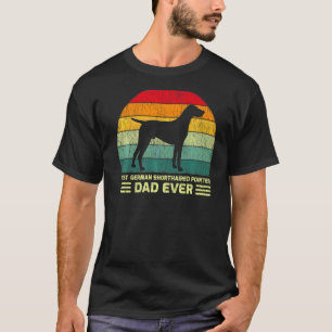 Mens Vintage Best German Shorthaired Pointer Dad E T-Shirt