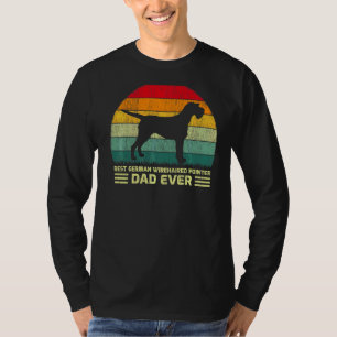 Mens Vintage Best German Wirehaired Pointer Dad Ev T-Shirt