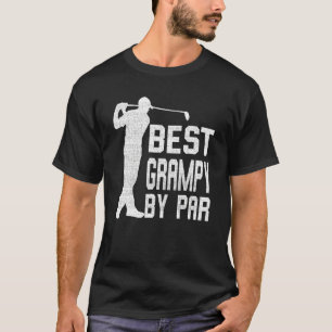 Mens Vintage Best Grampy By Par Father's Day Golf T-Shirt