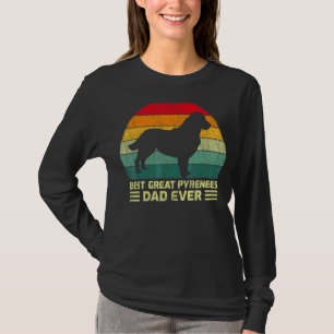 Mens  Vintage Best Great Pyrenees Dad Ever Father' T-Shirt