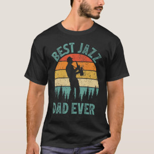 Mens Vintage Best Jazz Dad Ever Father's Day T-Shirt