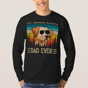 Mens Vintage Best Labrador Retriever Dad Ever Fat T-Shirt