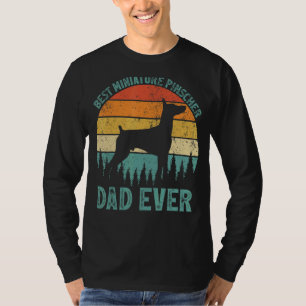 Mens Vintage Best Miniature Pinscher Dad Ever Fat T-Shirt
