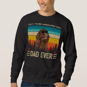 Mens Vintage Best Newfoundland Dog Dad Ever Fathe Sweatshirt