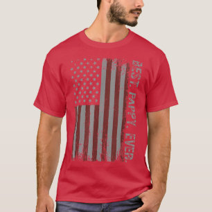 Mens Vintage Best Pappy Ever American Flag Fathers T-Shirt