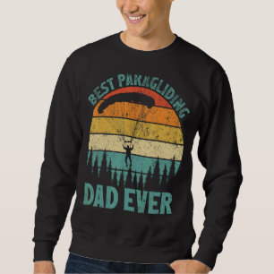 Mens Vintage Best Paragliding Dad Ever Father's D Sweatshirt