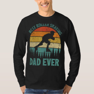 Mens Vintage Best Roller Skating Dad Ever Father' T-Shirt