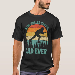 Mens Vintage Best Roller Skating Dad Ever Father' T-Shirt