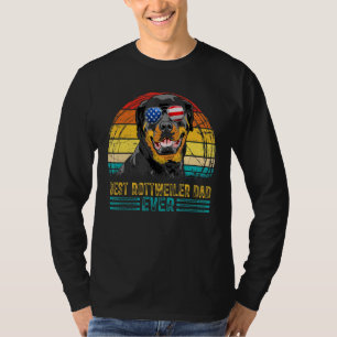 Mens Vintage Best Rottweiler Dad Ever Men Father's T-Shirt