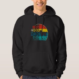 Mens Vintage Best Shih Tzu Dog Dad Ever Father's D Hoodie