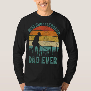 Mens Vintage Best Shuffleboard Dad Ever Father's T-Shirt