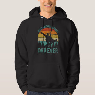 Mens Vintage Best Snowboarding Dad Ever Father's Hoodie