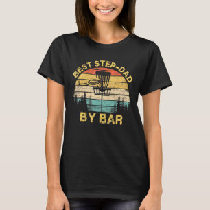 Mens Vintage Best Step-Dad By Par Disc Golf Father T-Shirt