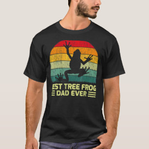 Mens Vintage Best Tree Frog Dad Ever Father's Day T-Shirt
