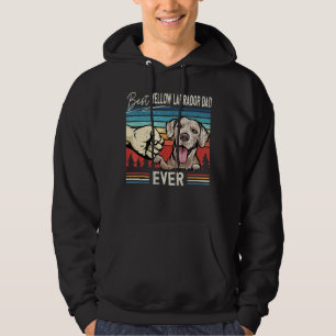 Mens Vintage Best Yellow Labrador Dad Dog  For Fat Hoodie