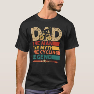Mens Vintage Bicycle Cycling Dad For Men Cyclist T-Shirt