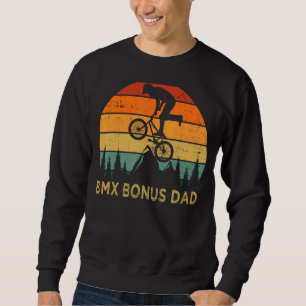 Mens Vintage Bmx Bike Retro Style Bmx Bonus Dad Fa Sweatshirt