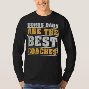 Mens Vintage Bonus Dad Are The Best Coaches Bonus T-Shirt