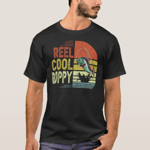 Mens Vintage Boppy Reel Cool Boppy Fisherman Fathe T-Shirt