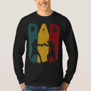 Mens Vintage Boxing Dad Boxer Daddy Father's Day   T-Shirt