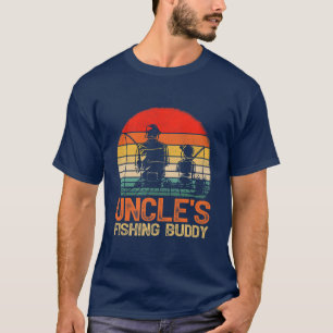 Mens Vintage Boys Uncles Fishing Buddy Fishing Fat T-Shirt