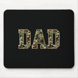 Mens Vintage Camo Duck Hunting Dad Old Camo Dad Mouse Mat