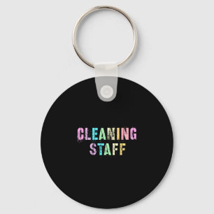 Mens vintage cleaning staff custodian housekeeper key ring