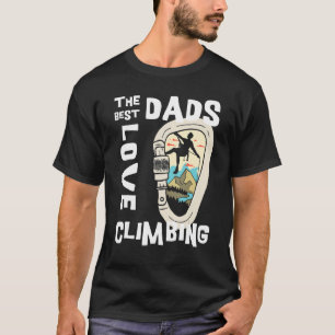 Mens Vintage Climbing Carabiner Climbing Best Dads T-Shirt