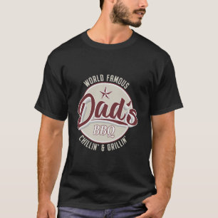 Mens Vintage Dad s BBQ Chilling and Grilling Fathe T-Shirt