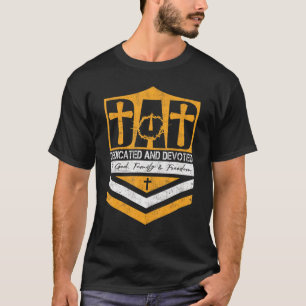 Mens Vintage Dad The Christian Dedicated And Devot T-Shirt