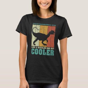 Mens Vintage Dilophosaurus Dad Like A Regular Dad T-Shirt