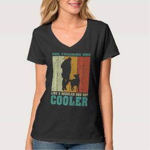 Mens Vintage Dog Training Dad Like A Regular Dad F T-Shirt
