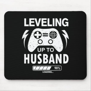 Mens Vintage Engagement Wedding For Groom Video Ga Mouse Mat