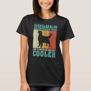 Mens Vintage Golden Retriever Dad Like A Regular D T-Shirt