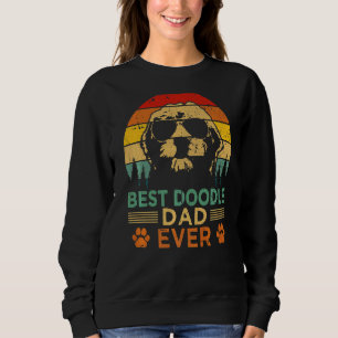 Mens Vintage Goldendoodle Dog Best Doodle Dad Fat Sweatshirt