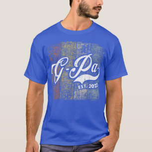 Mens Vintage GPa Est 2023 First Time Daddy 2023 Pr T-Shirt