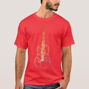 Mens Vintage Guitar Guitarist Design for Guitar Pl T-Shirt