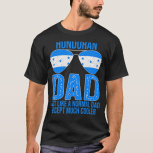 Mens Vintage Honduran Dad Honduras Flag Sunglasses T-Shirt