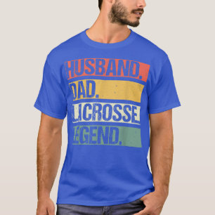 Mens Vintage Husband Dad Lacrosse Player Legend Fa T-Shirt