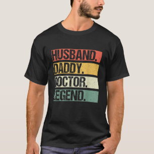 Mens Vintage Husband Daddy Doctor Hero Family Fath T-Shirt