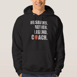 Mens Vintage Husband Father Legend Croquet Coach F Hoodie