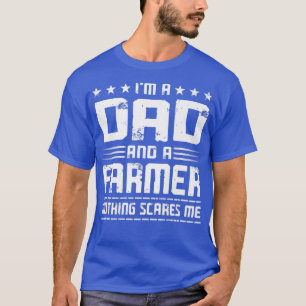 Mens Vintage I'm A Dad And A Farmer Funny Father's T-Shirt