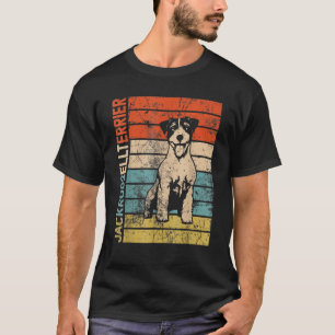 Mens Vintage Jack Russell Terrier Dog Dad Dog Mom  T-Shirt