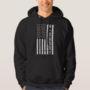 Mens Vintage Merica American Flag G Daddy For Fat Hoodie