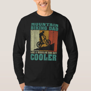 Mens Vintage Mountain Biking Dad Like A Regular Da T-Shirt