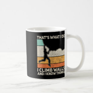 Mens Vintage Mountain Rock Climbing Boulder Funny Coffee Mug